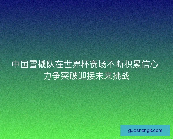 中国雪橇队在世界杯赛场不断积累信心 力争突破迎接未来挑战